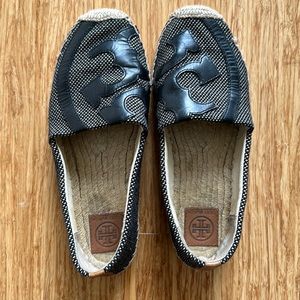 Tory Burch Lonnie Logo Espadrille Flat